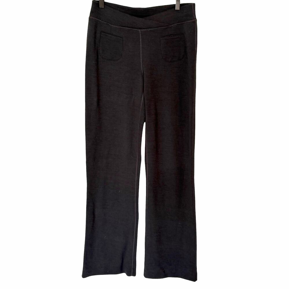 IBEX Women's Izzi Merino Wool Pull On Stretch Pants Dark Brown USA, Size Large